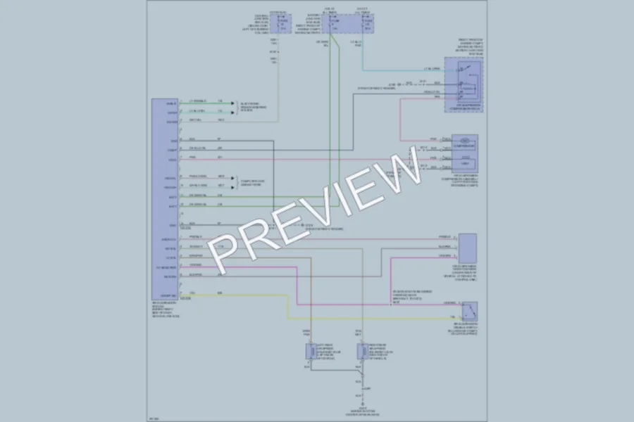 2007 Ford CrownVictoria Electronic Suspension wiring diagram preview