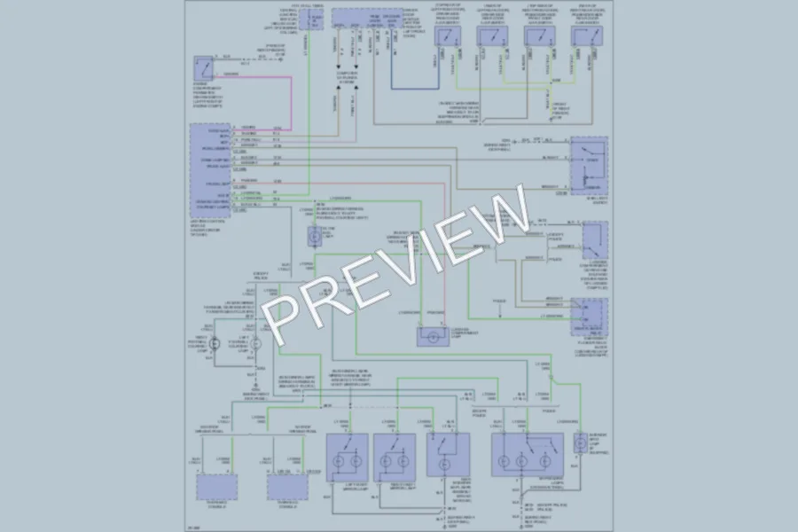 2007 Ford CrownVictoria Interior Lights wiring diagram preview
