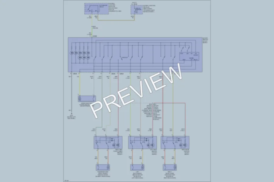 2007 Ford CrownVictoria Power Windows wiring diagram preview