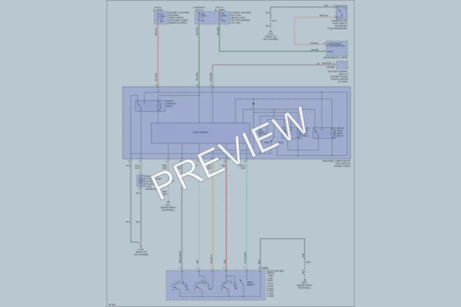 2007 Ford CrownVictoria Wiper Washer wiring diagram preview