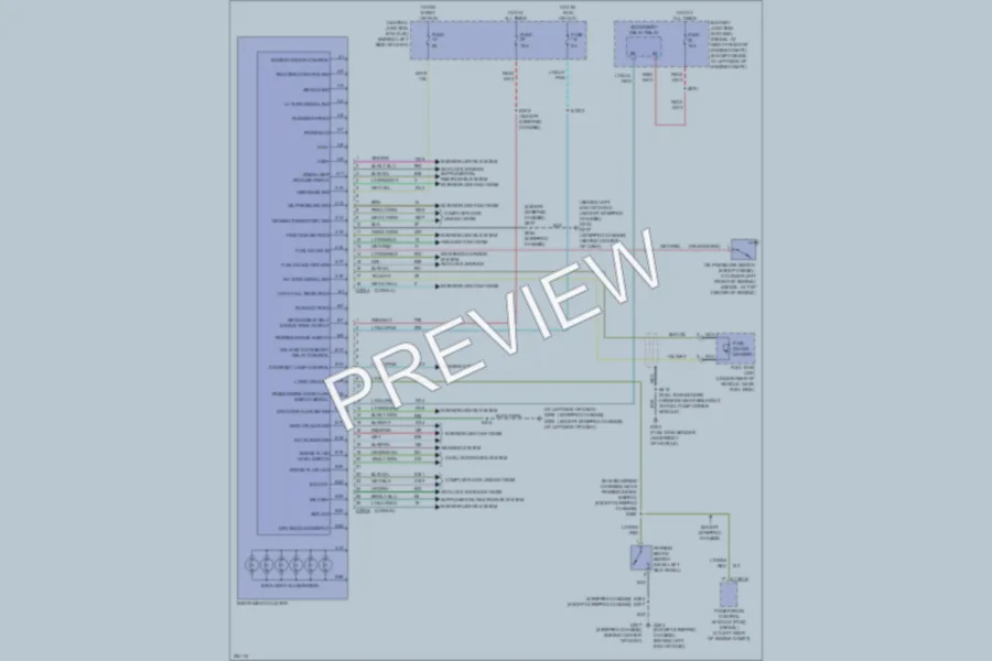 2007 Ford E150 Instrument Cluster wiring diagram preview