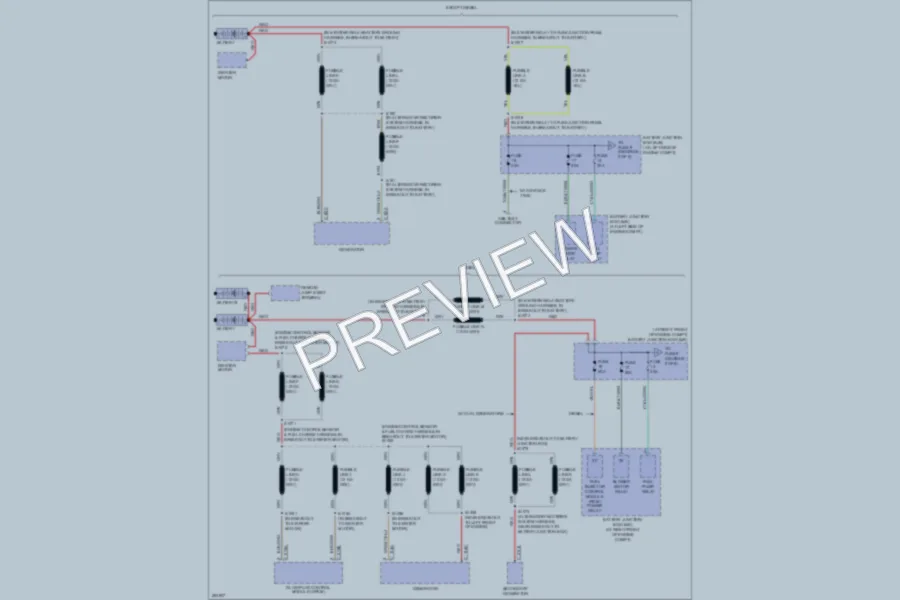 2007 Ford E350 Super Duty Power Distribution wiring diagram preview