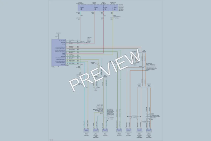 2007 Ford E350 Super Duty Radio wiring diagram preview