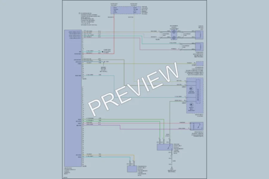 2007 Ford E150 Supplemental Restraints wiring diagram preview
