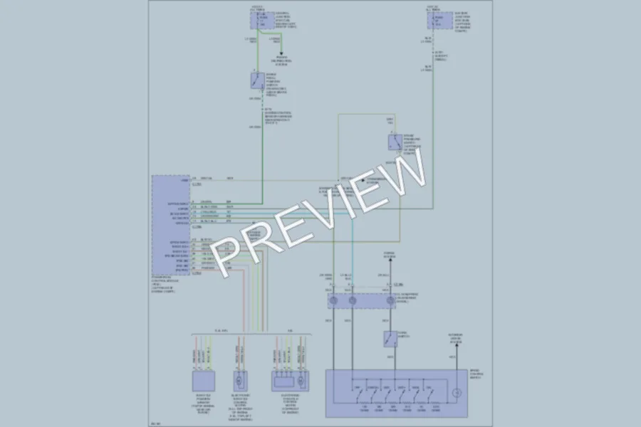 2007 Ford E250 Cruise Control wiring diagram preview