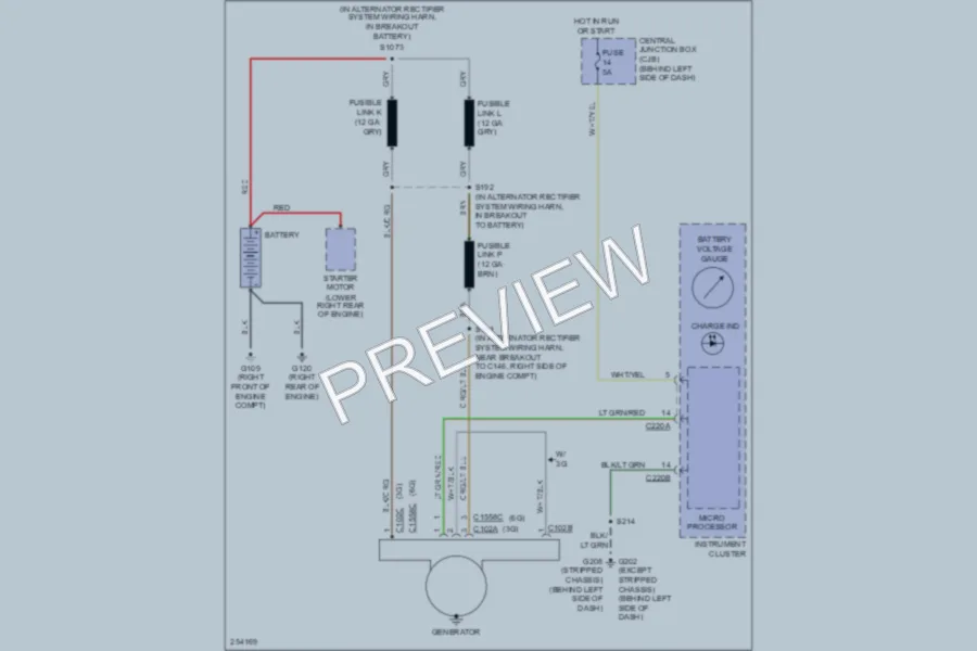 2007 Ford E350 Super Duty Starting Charging wiring diagram preview