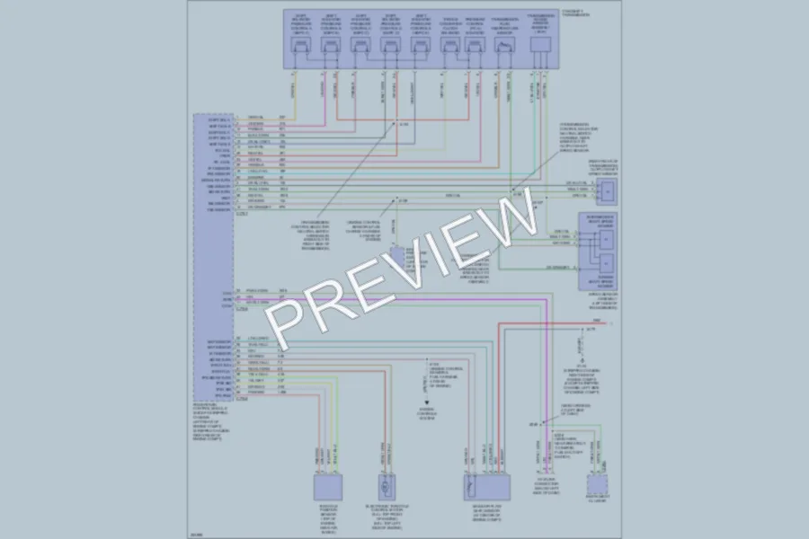 2007 Ford E350 Super Duty Transmission wiring diagram preview