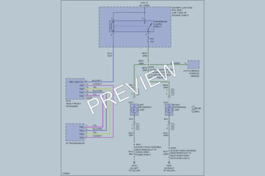 2007 Ford Edge Exterior Lights wiring diagram preview