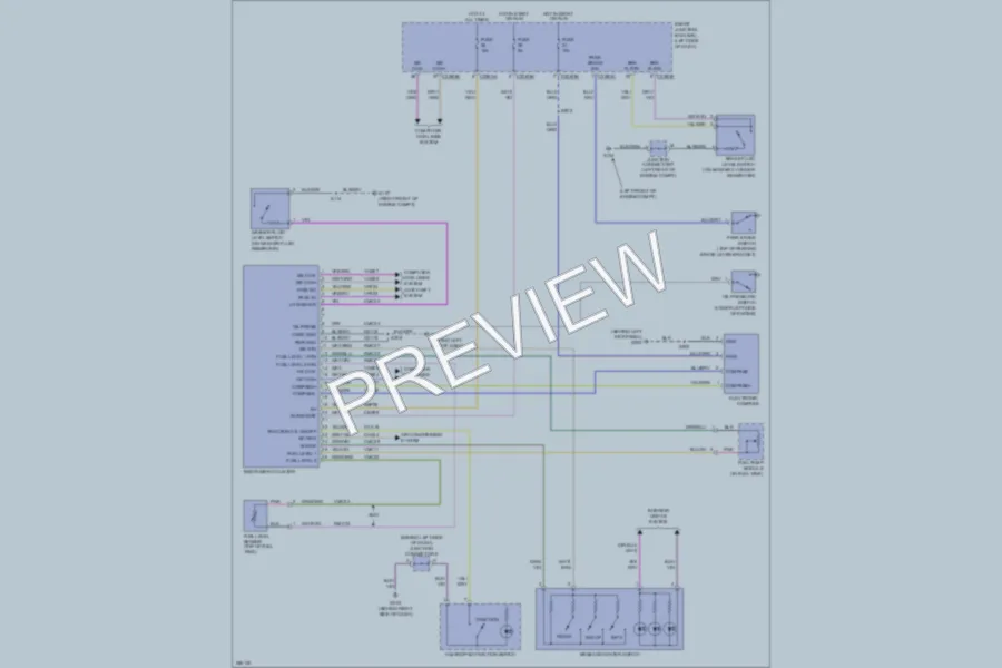 2007 Ford Edge Instrument Cluster wiring diagram preview