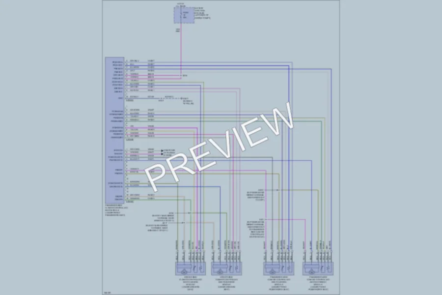 2007 Ford Edge Power Seats wiring diagram preview