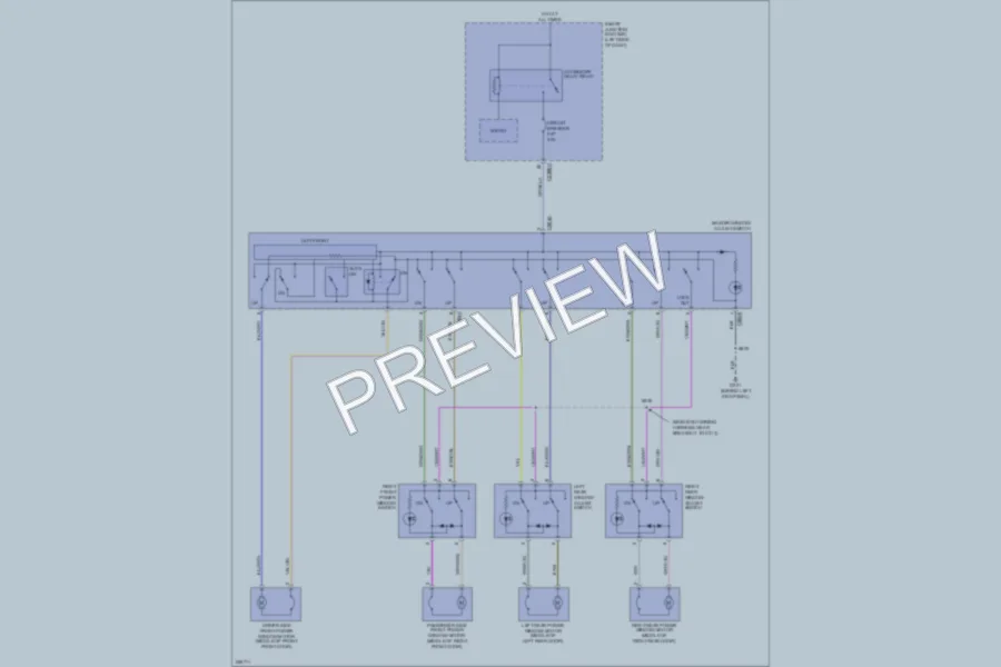 2007 Ford Edge Power Windows wiring diagram preview