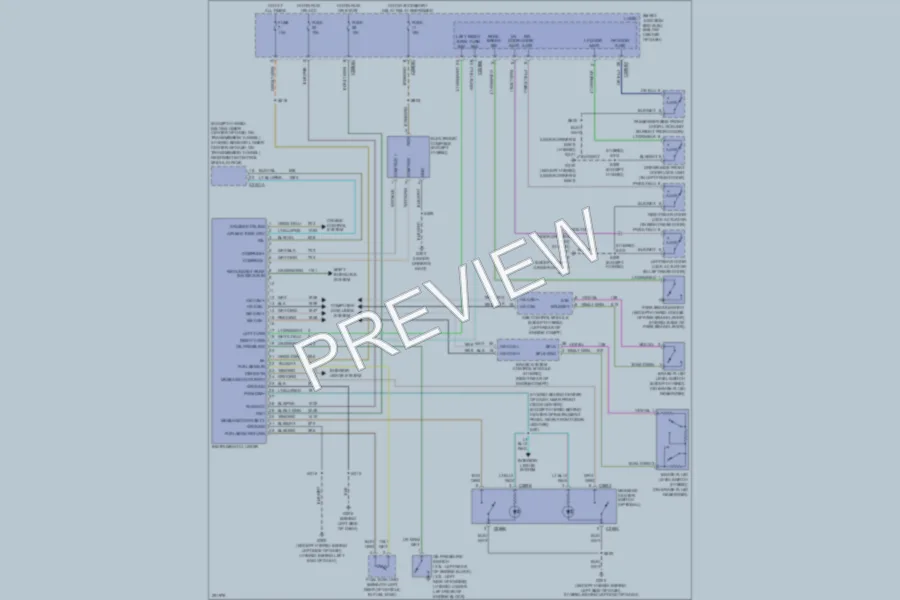 2007 Ford Escape Instrument Cluster wiring diagram preview