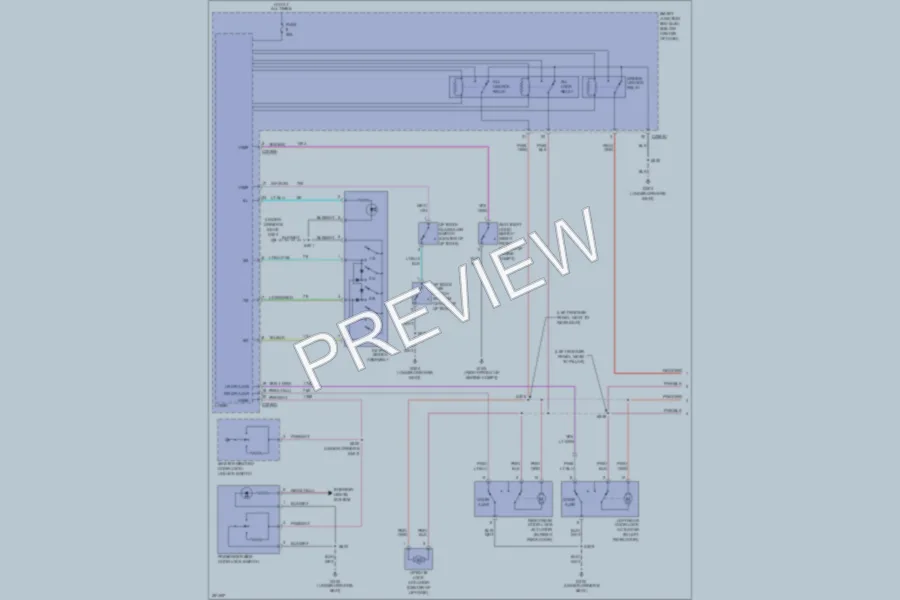 2007 Ford Escape Power Door Locks wiring diagram preview
