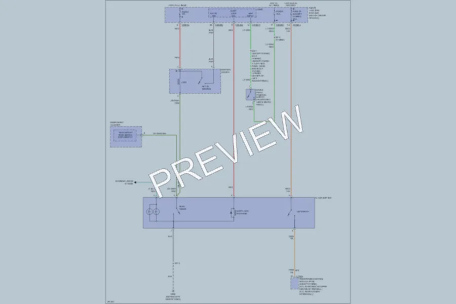 2007 Ford Escape Shift Interlock wiring diagram preview