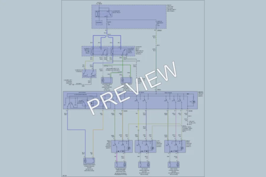 2007 Ford Expedition Power Windows wiring diagram preview