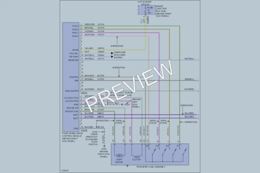 2007 Ford Expedition Transmission wiring diagram preview