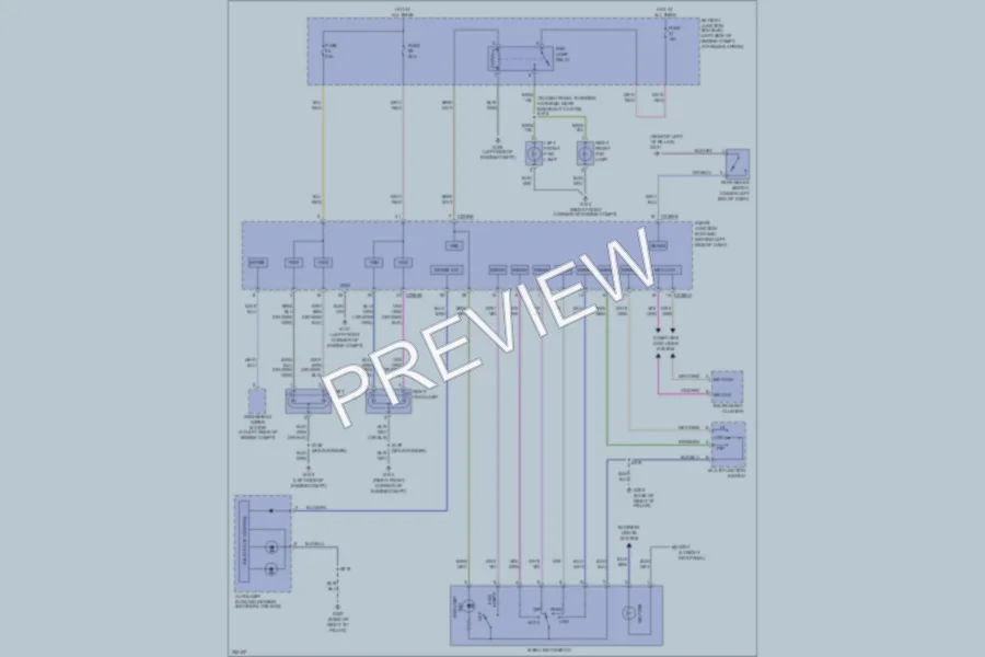 2007 Ford Explorer Headlights wiring diagram preview