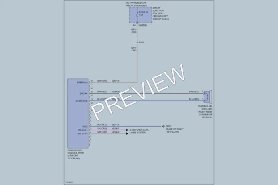 2007 Ford Explorer Navigation wiring diagram preview