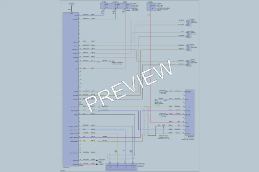2007 Ford Explorer Radio wiring diagram preview