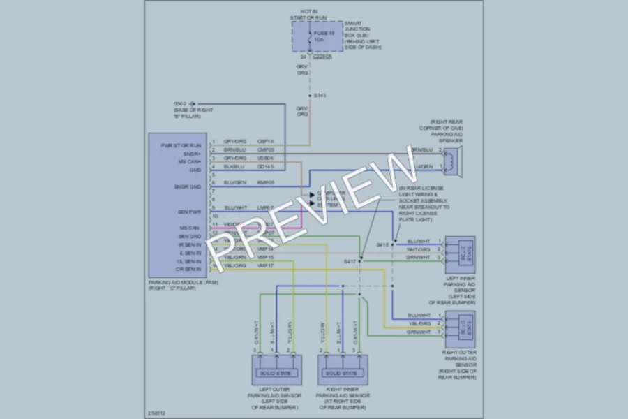 2007 Ford ExplorerSportTrac Navigation wiring diagram preview