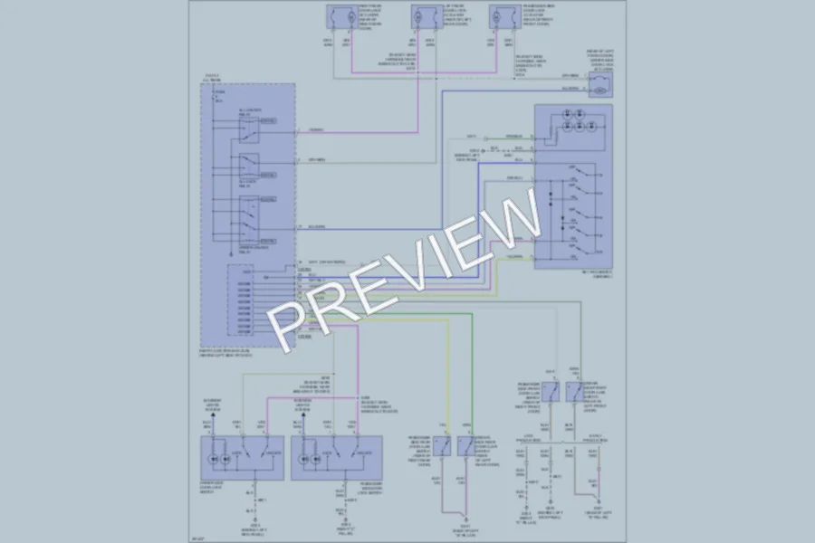 2007 Ford ExplorerSportTrac Power Door Locks wiring diagram preview