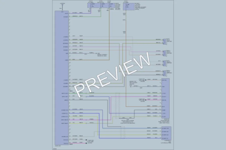 2007 Ford ExplorerSportTrac Radio wiring diagram preview