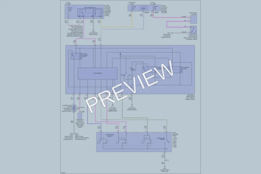 2007 Ford ExplorerSportTrac Wiper Washer wiring diagram preview