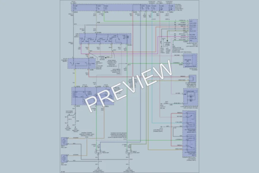 2007 Ford F150 Headlights wiring diagram preview