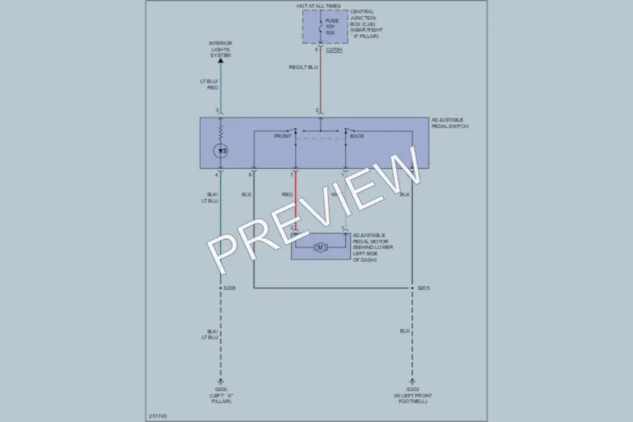 2007 Ford F150 Power Seats wiring diagram preview