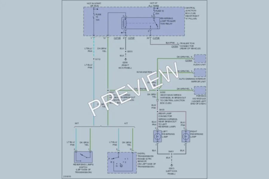 2007 Ford F150 Exterior Lights wiring diagram preview