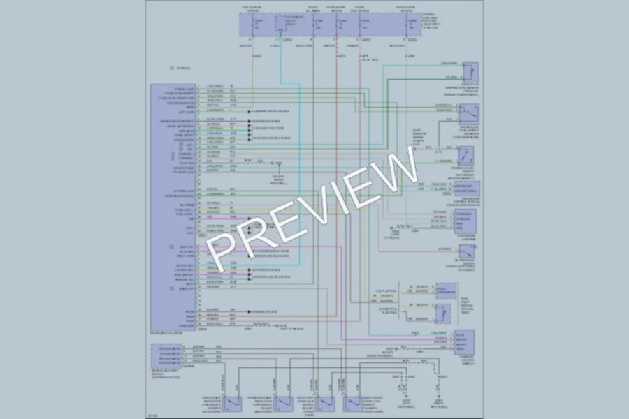 2007 Ford F150 Instrument Cluster wiring diagram preview