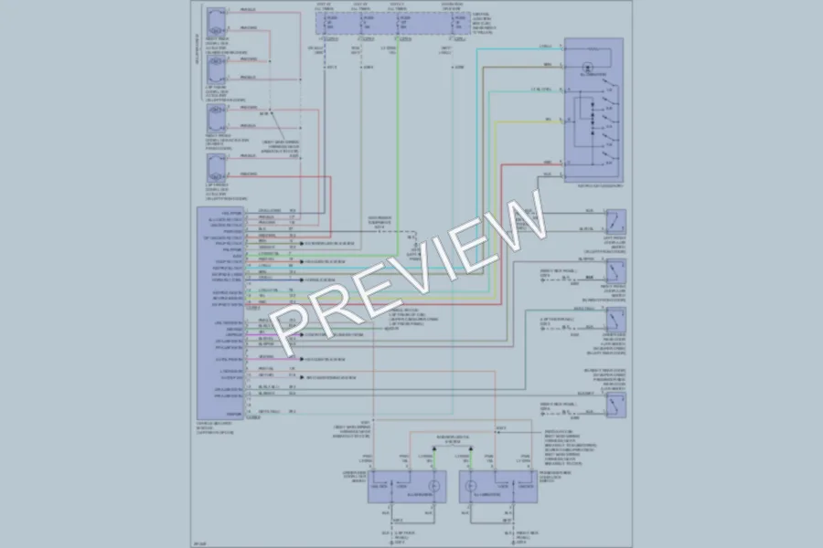 2007 Ford F150 Power Door Locks wiring diagram preview