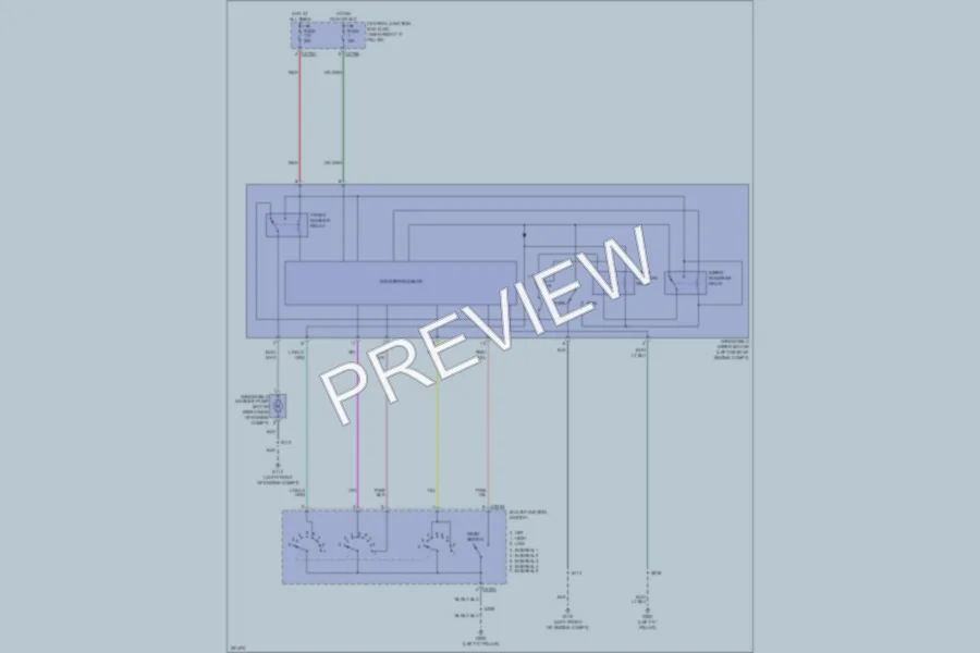 2007 Ford F150 Wiper Washer wiring diagram preview