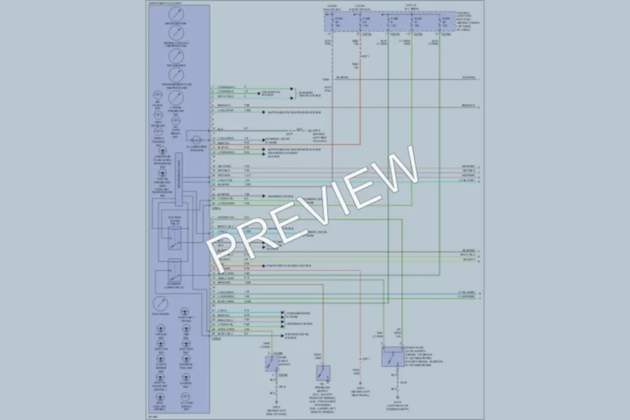 2007 Ford F250 Super Duty Instrument Cluster wiring diagram preview