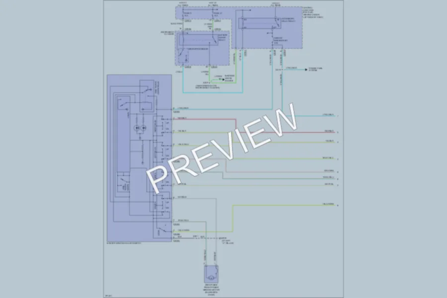 2007 Ford F250 Super Duty Power Windows wiring diagram preview