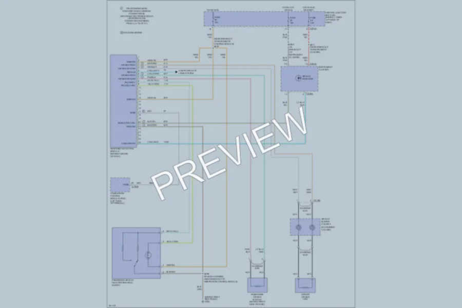2007 Ford F250 Super Duty Supplemental Restraints wiring diagram preview