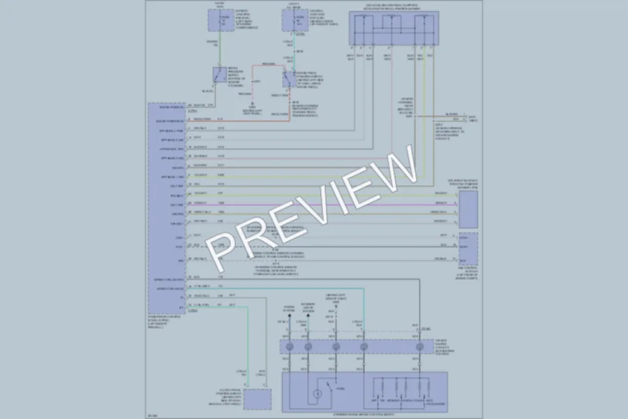 2007 Ford F350 Super Duty Cruise Control wiring diagram preview