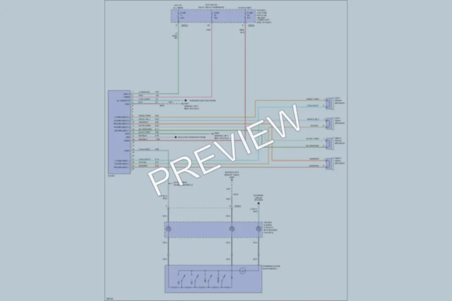 2007 Ford F350 Super Duty Radio wiring diagram preview