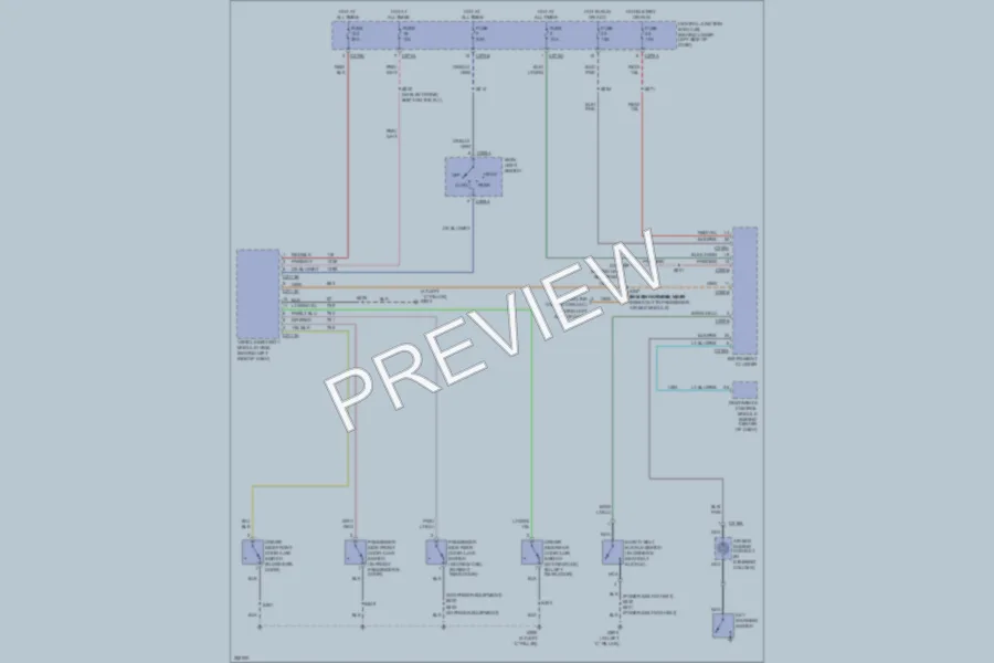 2007 Ford F350 Super Duty Warning Systems wiring diagram preview