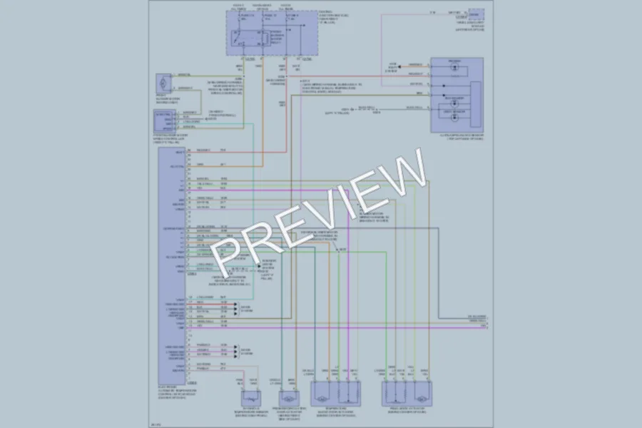 2007 Ford F150 Air Conditioning wiring diagram preview