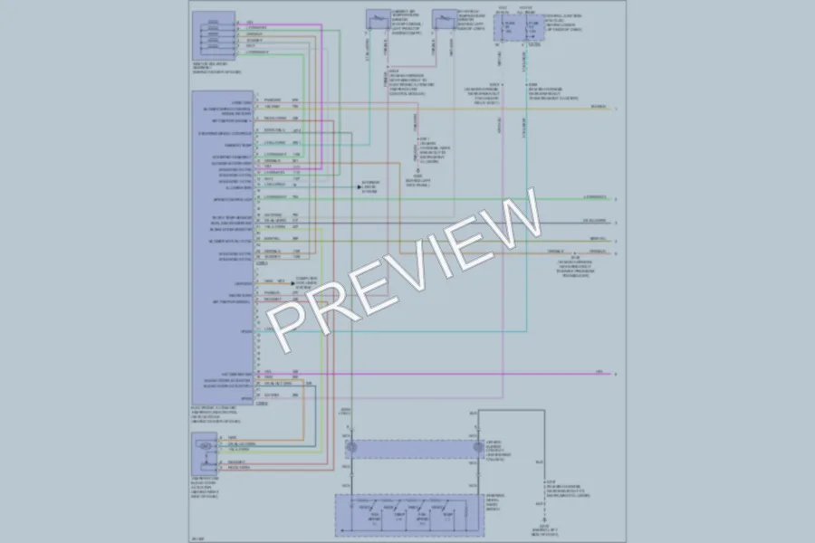 2007 Ford F350 Super Duty Air Conditioning wiring diagram preview