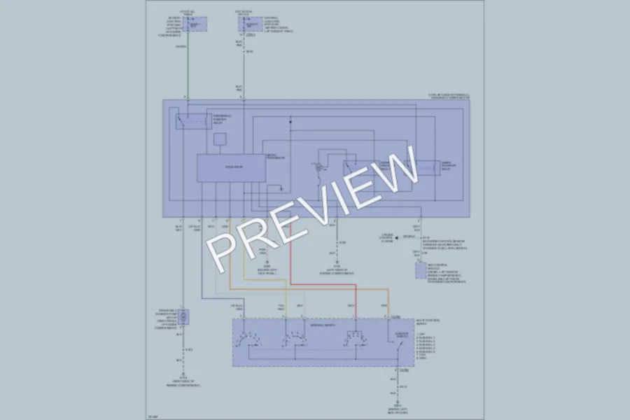 2007 Ford F350 Super Duty Wiper Washer wiring diagram preview