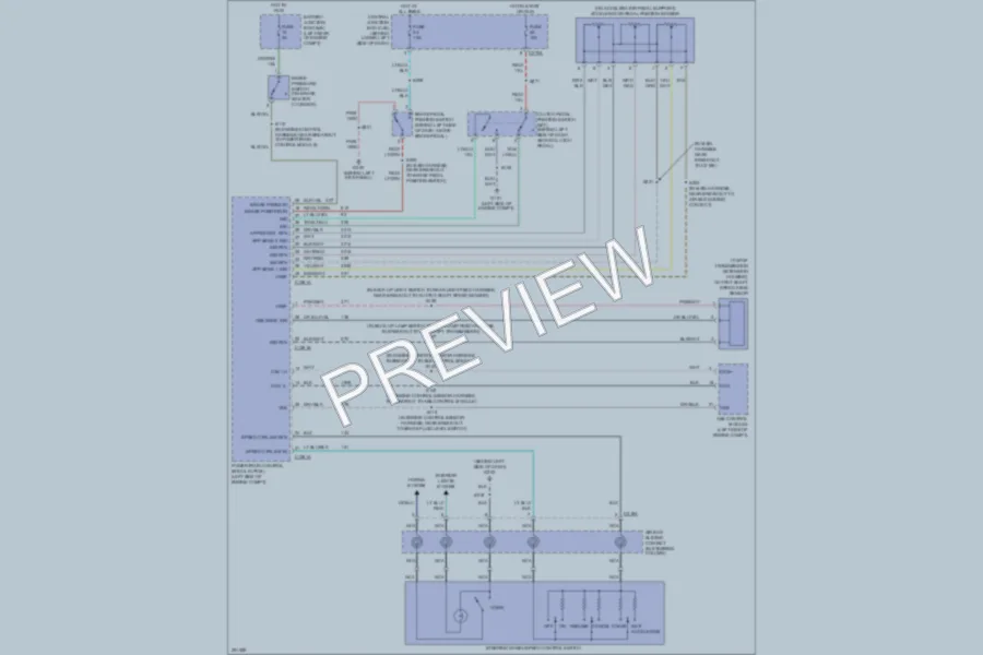 2007 Ford F450ChsCab Cruise Control wiring diagram preview