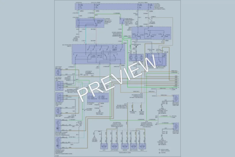 2007 Ford F550ChsCab Exterior Lights wiring diagram preview