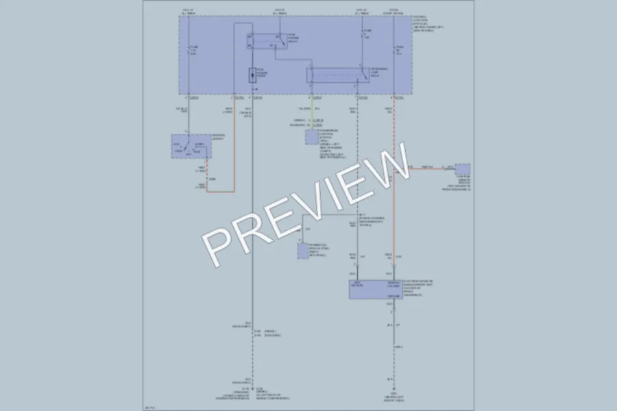 2007 Ford F550ChsCab Power Mirrors wiring diagram preview