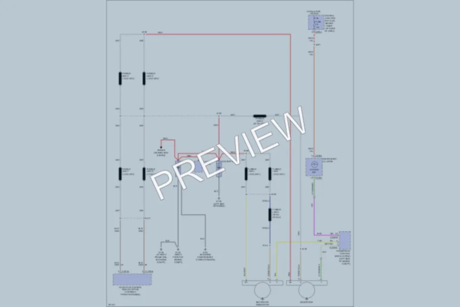 2007 Ford F550ChsCab Starting Charging wiring diagram preview