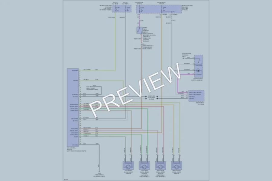 2007 Ford FiveHundred Anti Lock Brakes wiring diagram preview