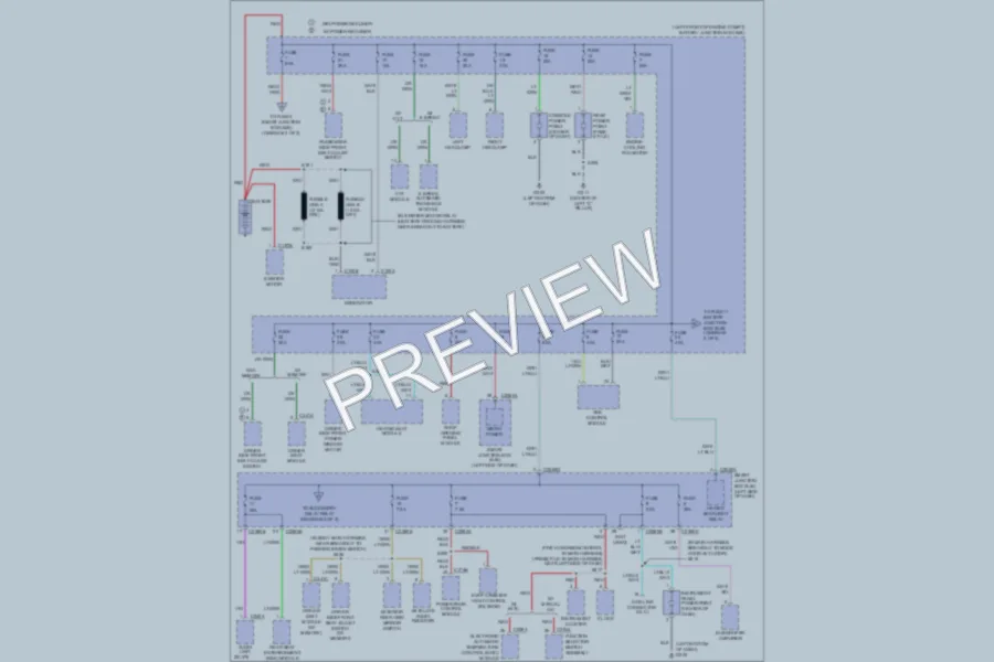 2007 Ford FiveHundred Power Distribution wiring diagram preview