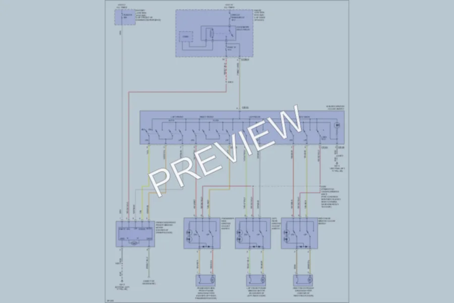 2007 Ford FiveHundred Power Windows wiring diagram preview