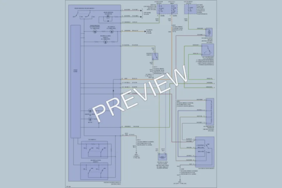2007 Ford Focus Air Conditioning wiring diagram preview